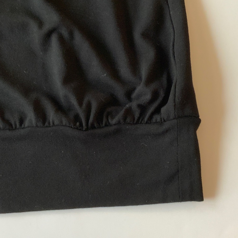 WHBM Black Ruffle Front Tank Top - Picture 5 of 8